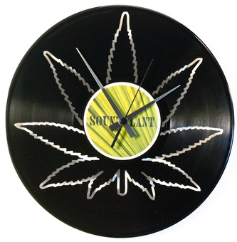 Designové nástěnné hodiny Discoclock 106 Konopí 30cm