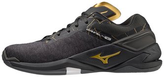 Mizuno WAVE STEALTH NEO/BlkOyster/MPGold/IronGat Velikost boty: 39.0/6.0