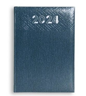 Terminarz 2024 A5 dzienny Milano - niebieski
