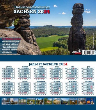 3-Monatskalender Sachsen 2024