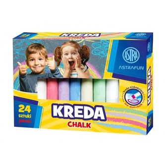 Kreda tablicowa Fun 24szt ASTRA