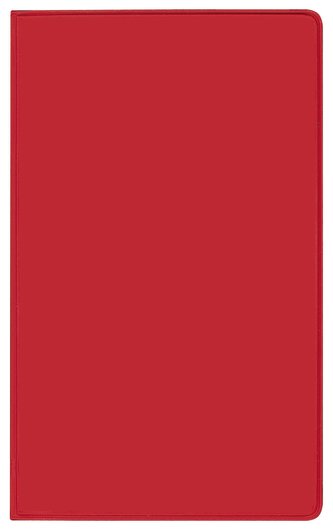 Taschenkalender Modus geheftet PVC rot 2024