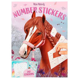 Number Stickers Miss Melody, 8 motivů, 347 samolepek
