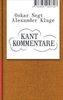 Oskar Negt/Alexander Kluge: Kant Kommentare