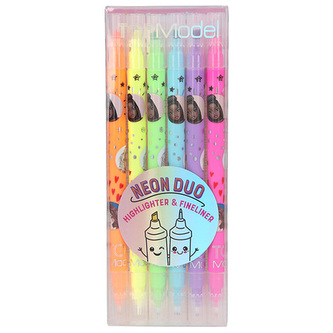 Neon Duo Top Model, 6 barev