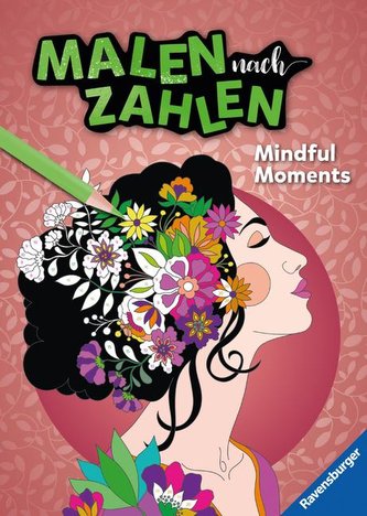 Ravensburger Malen nach Zahlen Mindful Moments - Malen und Entspannen - 32 Motive abgestimmt auf Buntstiftsets mit 24 Farben (St