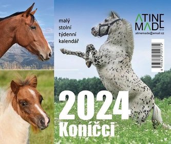Kalendář 2024 Koníčci, stolní, týdenní, 150 X 130 mm