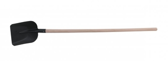 Lopata FE stájová 24x29cm černá s násadou T 120cm