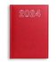 Terminarz 2024 A5 dzienny Standard - czerwony