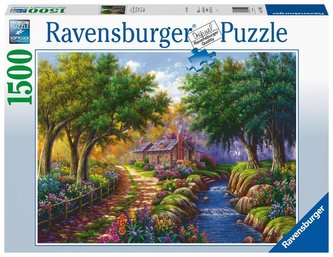 Puzzle 1500 Chatka nad rzeką