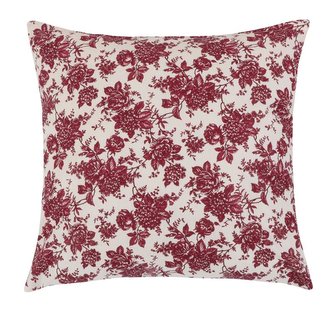 Polštářek ADÉLA - bordo květ - 40x40 cm
