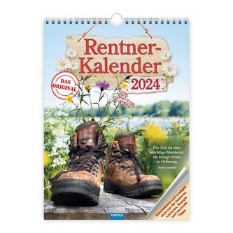 Trötsch Classickalender Rentnerkalender 2024 - Interessantes und Lustiges nicht nur für Senioren. Cartoons, Rezepte und wertvoll