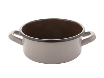 SMALTOVANÝ HRNEC NÍZKÝ 16CM 1,4L BRUNA B/P