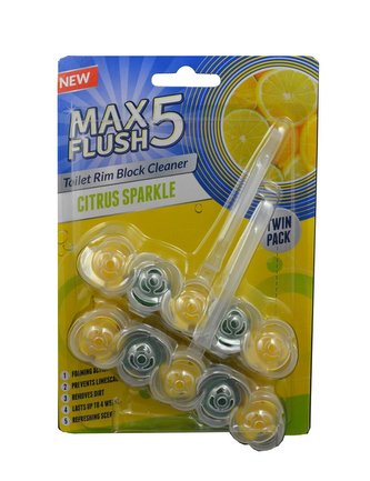 Max Flush 5 - WC závěsy 2x45g  Citrus