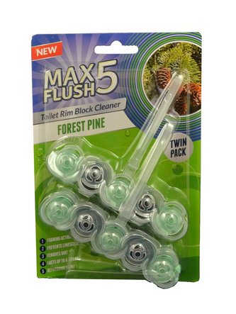 Max Flush 5 - WC závěsy 2x45g  Borovice