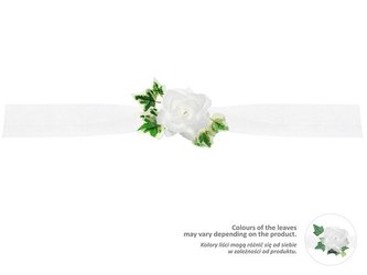 Dekorační girlanda na auto se zelenými lístky 170 cm