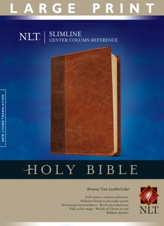 NLT Slimline Center Column Reference Bible, Large Print