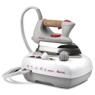 Parní stanice Girmi, ST0300, profesionální, hliníková žehlící plocha, bojler 700 ml, tlak 2,5 - 3 bar, celkem 2000 W