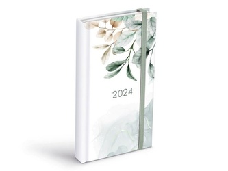 Diář 2024 D802 Lamino 2 s gumkou denní