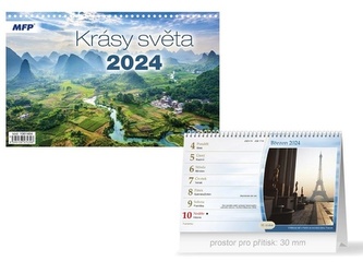 Krásy světa 2024 - stolní kalendář