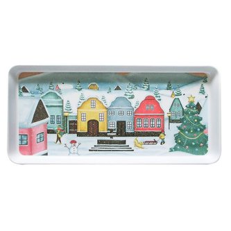 PODNOS SERVÍROVACÍ VÁNOČNÍ "VESNIČKA",35X16,5X2,3