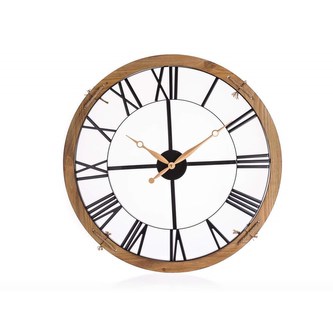 HOME DECOR Hodiny nástěnné GOLD RIM 60 cm