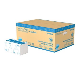 Sklád.papír ručník.Velvet Prof.2vrs.,bílé,20x150ks