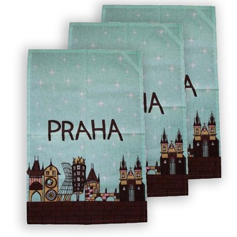 HOME ELEMENTS Sada 3 utěrek 50*70 cm, Praha světlá