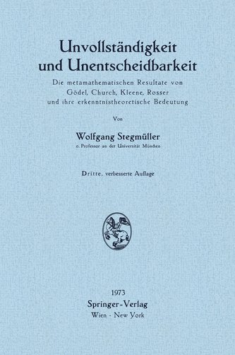 Unvollständigkeit und Unentscheidbarkeit