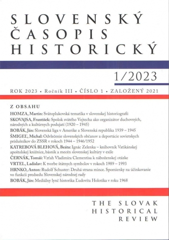 Slovenský časopis historický  1 / 2023
