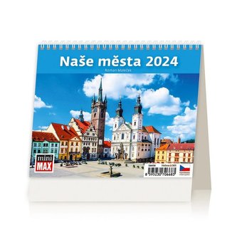 MiniMax Naše města - stolní kalendář 2024