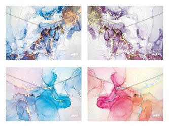 Teczka kopertowa na zatrzask A4 PP mix