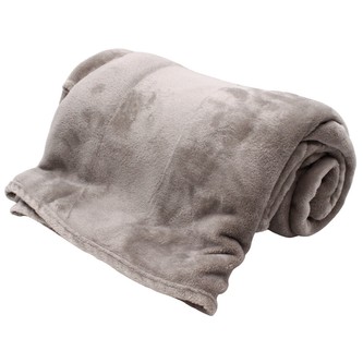 HOME ELEMENTS Mikroflanelová deka, 220x240cm, Světle šedá