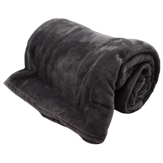 HOME ELEMENTS Mikroflanelová deka, 220x240cm, Šedá