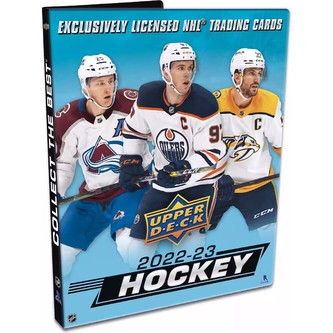 Starter Pack Upper Deck A4 album 2022/23 + 3x balíček hokejových karet