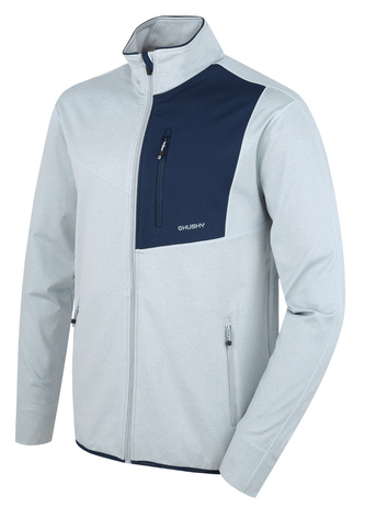 Pánská mikina na zip Ane M lt. grey - XL