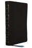 NKJV, Large Print Thinline Reference Bible, Blue Letter, Maclaren Series, Leathersoft, Black, Comfort Print