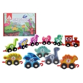 Dřevěný Dino vláček