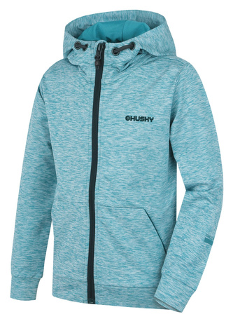 Dětská mikina s kapucí Alony K fd. turquoise - 122-128