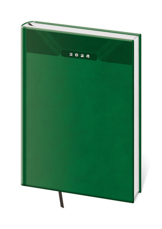 Denní diář A5 Print Classic zelený