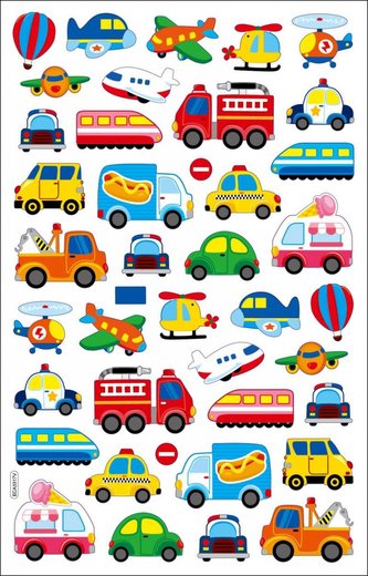 Samolepky - Doprava 35 ks