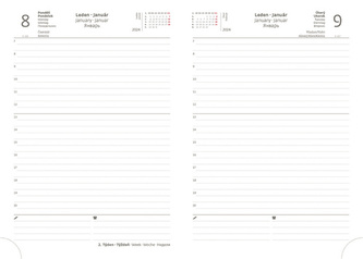 Náhradní náplň diář A5 L - 422 denní 2024