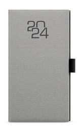Týdenní diář 2024 Jakub Fabric kapesní šedá
