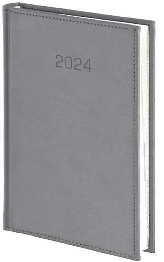 Kalendarz 2024 A4 Dzienny Vivella szary