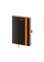 Diář 2024 týdenní kapesní Black Orange s poutkem na propisku