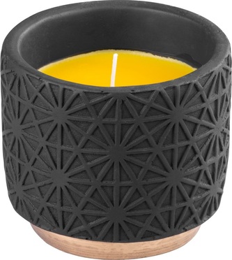 Svíčka repelentní citronela v květináči 200g  DEKO černá