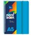 Kołonotatnik A5/100K kratka PP niebieski