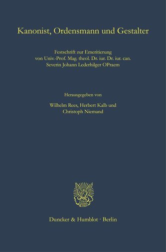 Kanonist, Ordensmann und Gestalter