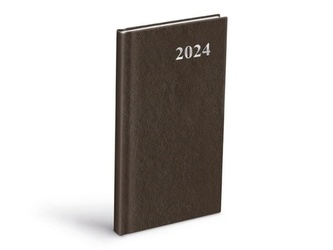 Diář 2024 T806 PVC brown týdenní