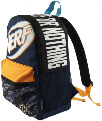 Batoh Nerf: Nerf or Nothing (objem 19 litrů|26 x 38 x 14 cm) modrý polyester